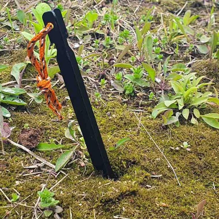 메탈 텐트핀 1개 캠핑 타프 고정 철제 견고한 아웃도어 야외활동 보조