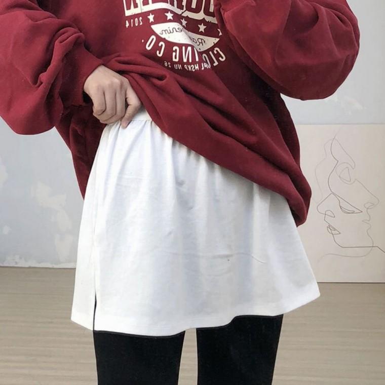 2컬러 밴딩 이너 롱티셔츠 티셔츠 레이어드 페이크