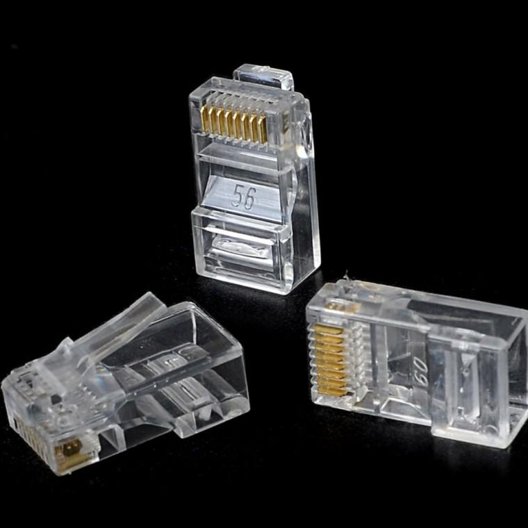 랜선 rj45 플러그 8개입 인터넷 케이블 연결 네트워크 통신 diy 부품