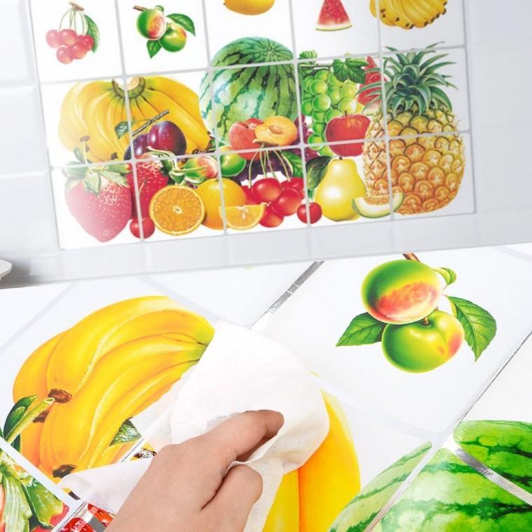 주방 벽면 인테리어 시트지 타일 스티커 방수 리폼 부착 꾸미기 데코 인테리어시트지