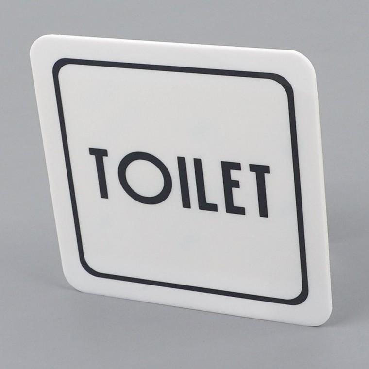화장실 toilet 사각표지판 심플 블랙 도어사인 인테리어소품
