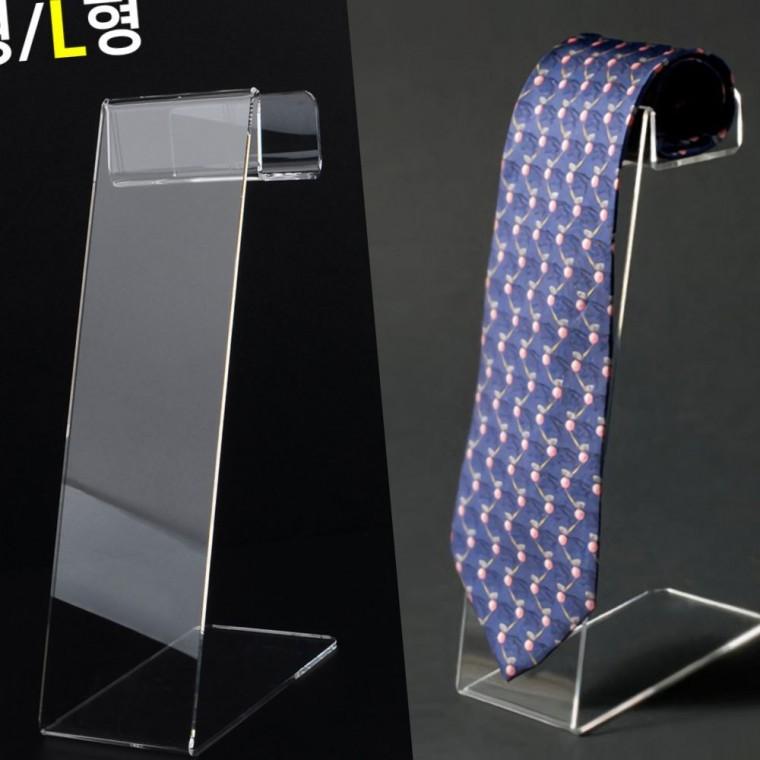 소품진열 투명 넥타이 받침대 거치대 상품 홀더 매장 쇼룸 브랜드 악세사리 케이스