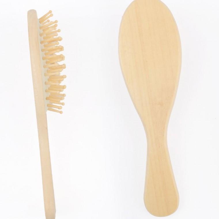 뷰티소품 자연 원목 헤어 빗 브러시 모발 관리 두피 마사지 빗질 헤어케어 도구