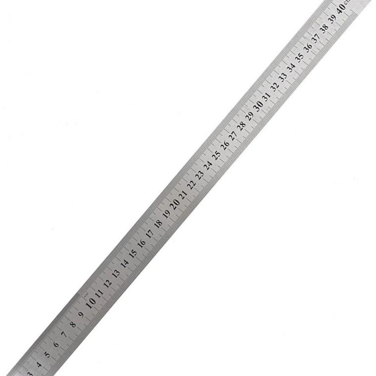 제도자 40cm 스테인리스 긴자 측정 제도 학습 사무 문구 금속 직자