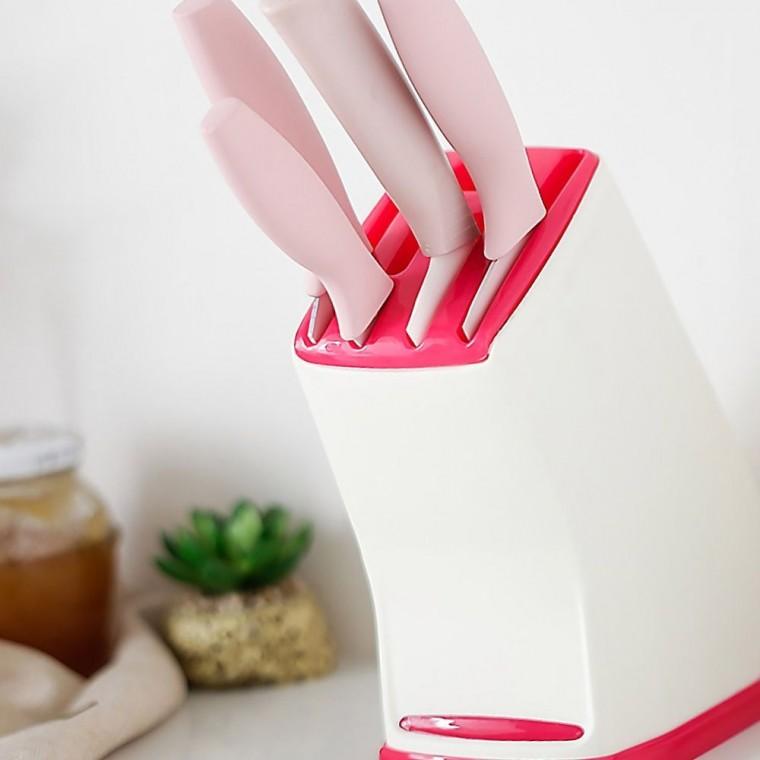칼꽂이 주방 칼 수납 꽂이 칼집 블레이드 보관 안전 정리 스탠드 위생 건조 통기성