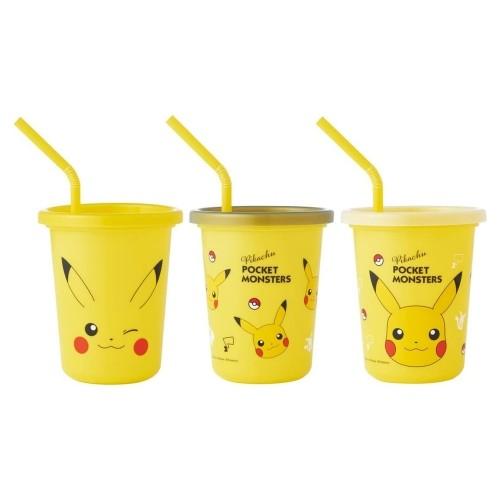 스터 피카츄 스트로 빨대물컵 3p세트 320ml