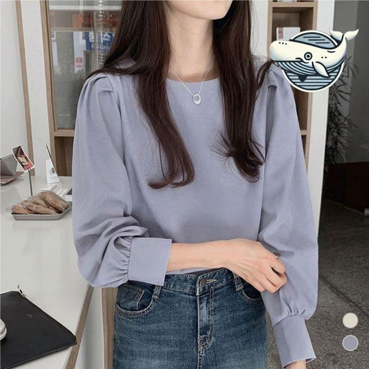 루즈핏 핀턱 블라우스 봄가을 데일리 기본 셔츠 자수블라우스 여름블라우스 화이트블라우스 봄블라우스