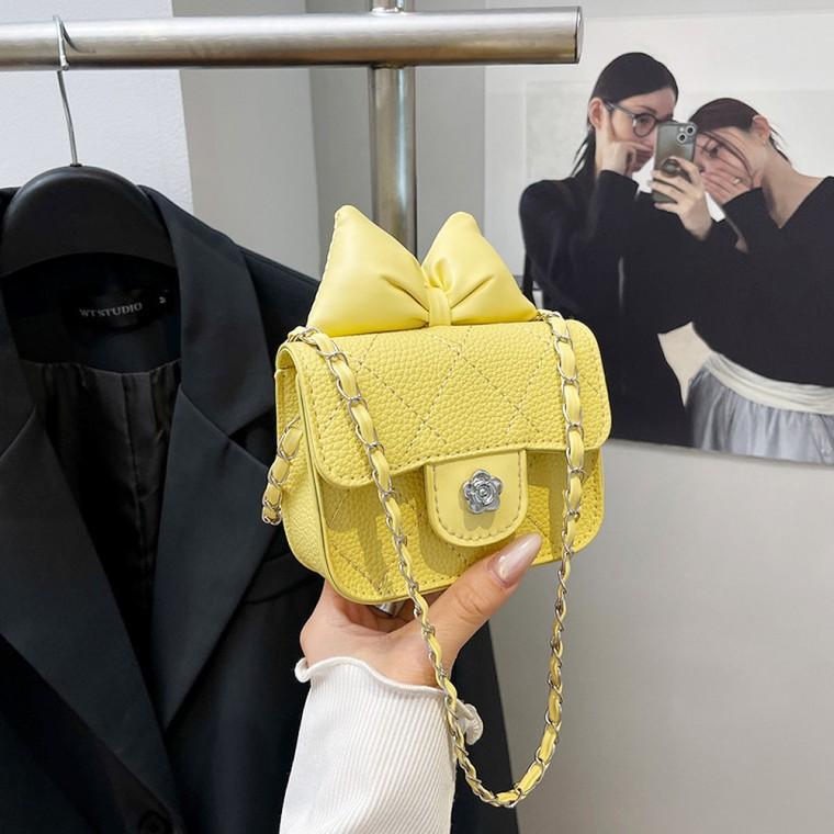 [싸더라] 귀여운 리본 크로스백 학생 미니 가방 데일리 숄더백 캐주얼 미니백