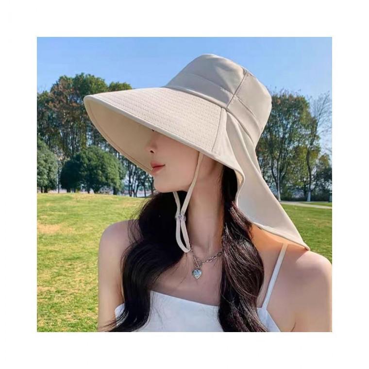 루미나D 여성 와이드 챙넓은 플랩캡 여름모자 썬캡
