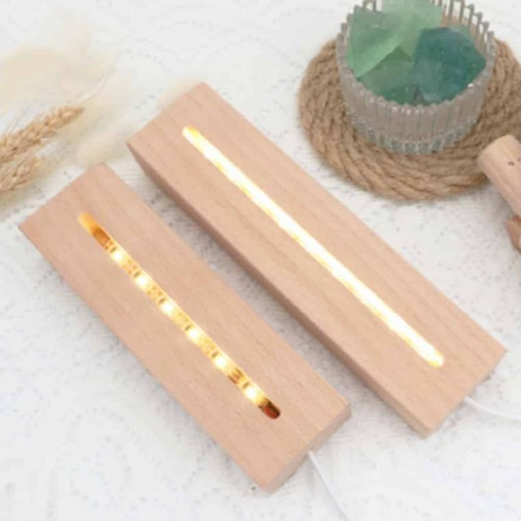조명 나무받침대 15cm 아크릴조명받침대 led아크릴조명