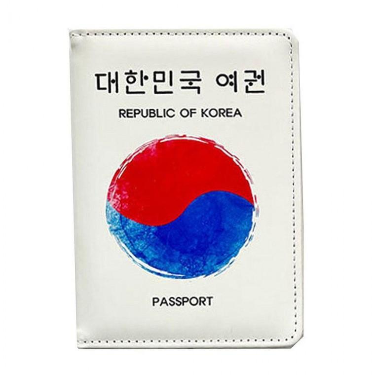 커버 해외여행 여권케이스 태극문양 안티스키밍