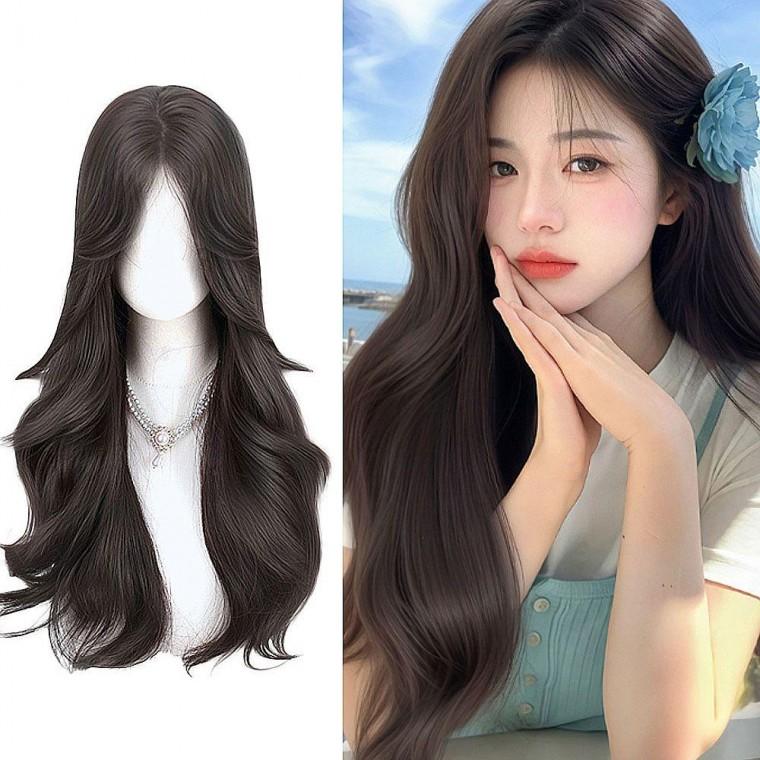 웨이브 스타일 통가발 가발 긴머리 여신 여자 네추럴