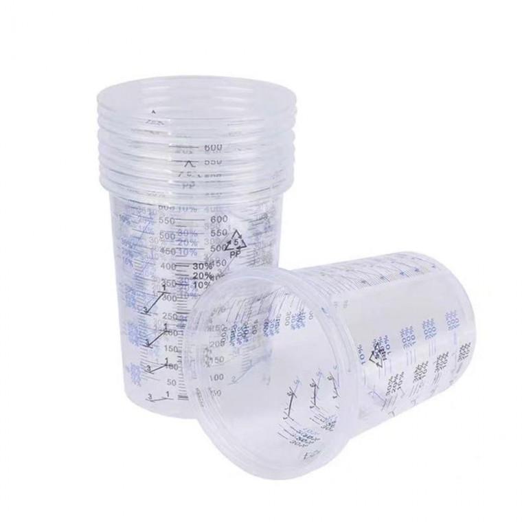 DIY 일회용 플라스틱 계량컵 50p 만들기재료 600ml