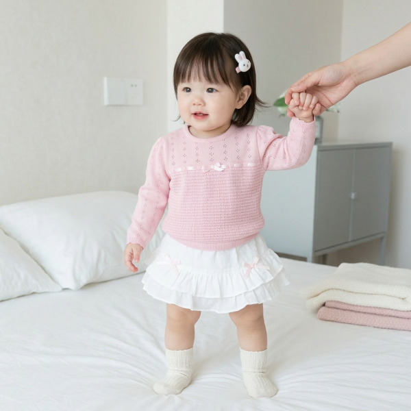 핑크리본 니트상의