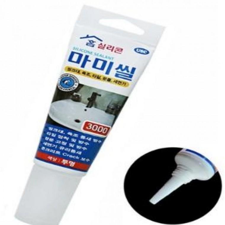 마미씰80ml 홈실리콘 싱크대 타일 투명 틈새보수 창문 방수 창틀보수