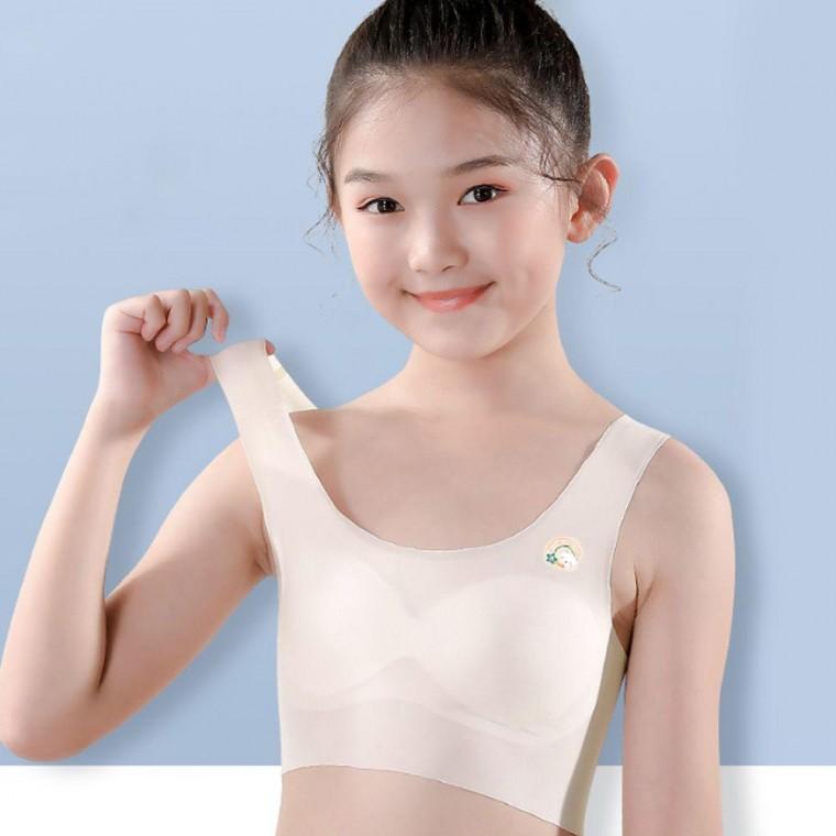 심리스 브라 1단계 캡없는 스판 속옷