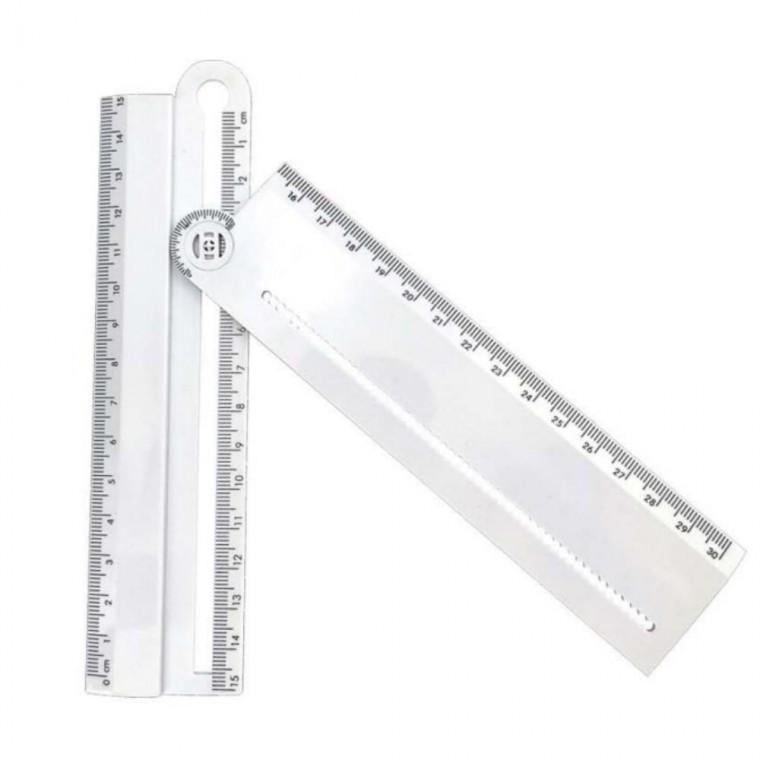 자 30cm 각도 콤파스 멀티 선굵기 평행 학생 사무실