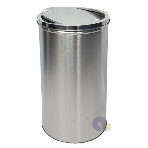 뱅뱅이스텐휴지통/65L/스윙형휴지통/스텐쓰레기통
