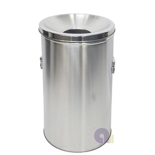 홉바형스텐휴지통/80L/실내스텐휴지통/스텐쓰레기통
