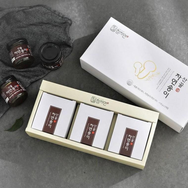 [참자연] 산꿀자연송이 꿀담은 선물세트 110g 3병
