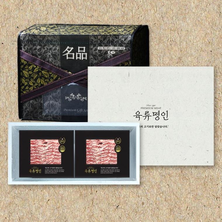 [육류명인] 초이스등급 미국산 LA꽃갈비 선물세트 1kg