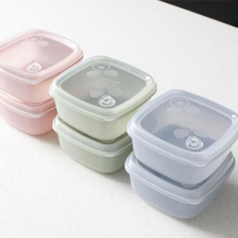 가져유 실리콘 소분 용기 2p 냉동밥 보관 전자렌지 밥용기