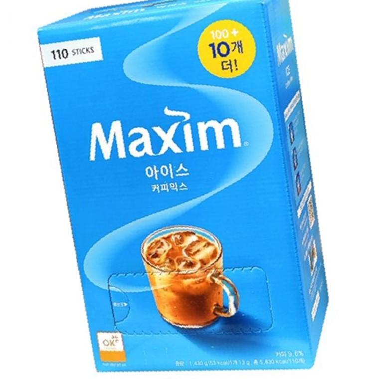 믹스커피 달콤한커피 맥심 아이스 커피믹스 대용량 110개 간편한 스틱 커피