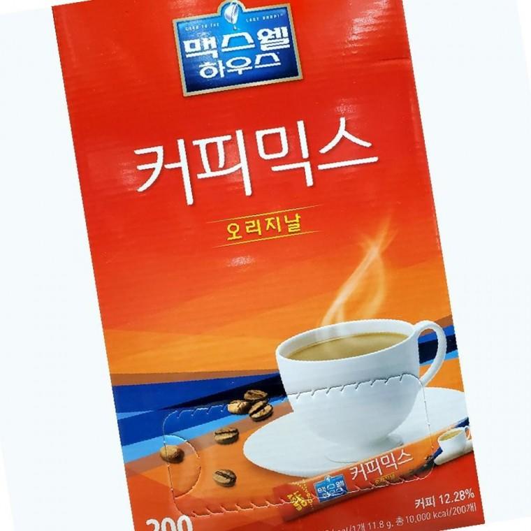 달달한 맛난향긋한커피 맥스웰 커피믹스 식후 사무실 커피 오리지날 200입