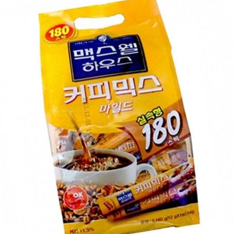 믹스커피 달콤한커피 맥스웰 마일드 커피믹스 180개 x4개