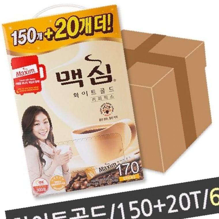 믹스커피 달콤한커피 맥심 화이트골드 커피믹스150개 20개 6개