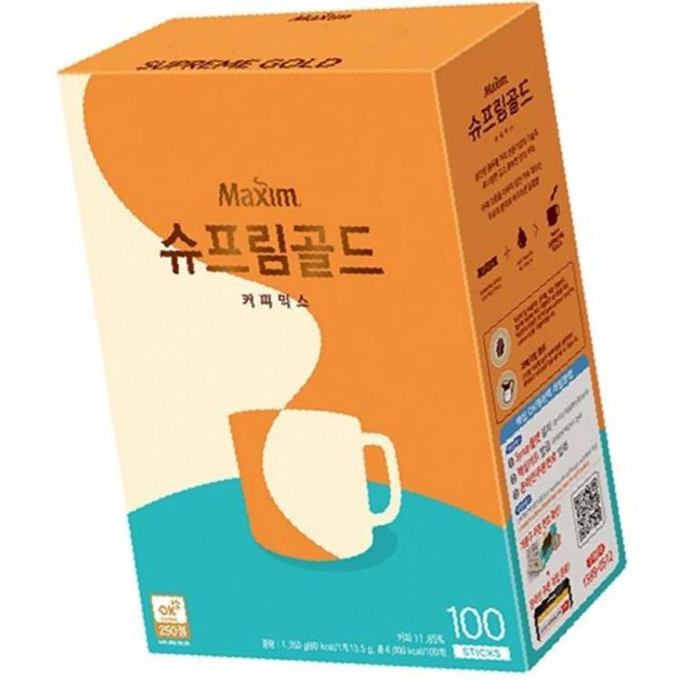 믹스커피 달콤한커피 동서 맥심 수프림골드 커피믹스 100개