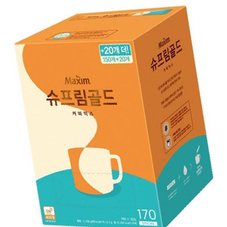달달한 맛난향긋한커피 동서 맥심 슈프림골드 커피믹스 150개 +20개