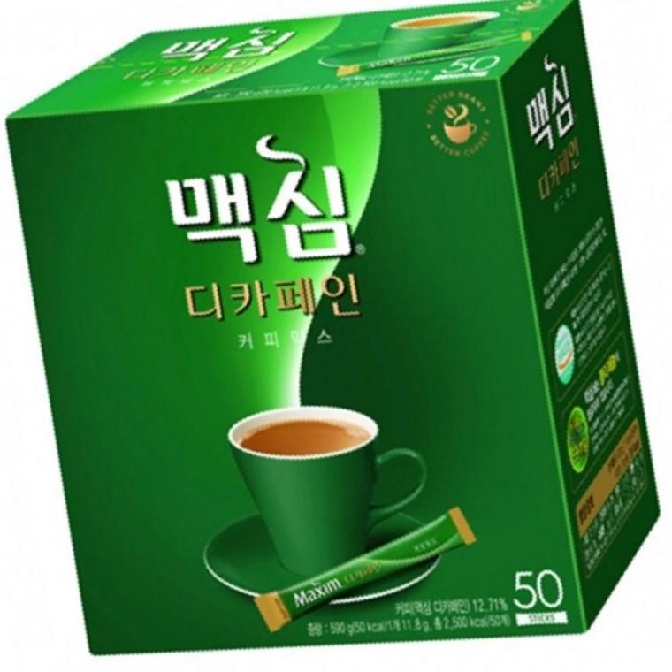 맛난향긋한커피 달달한 맥심 디카페인 커피믹스 50개 x18개