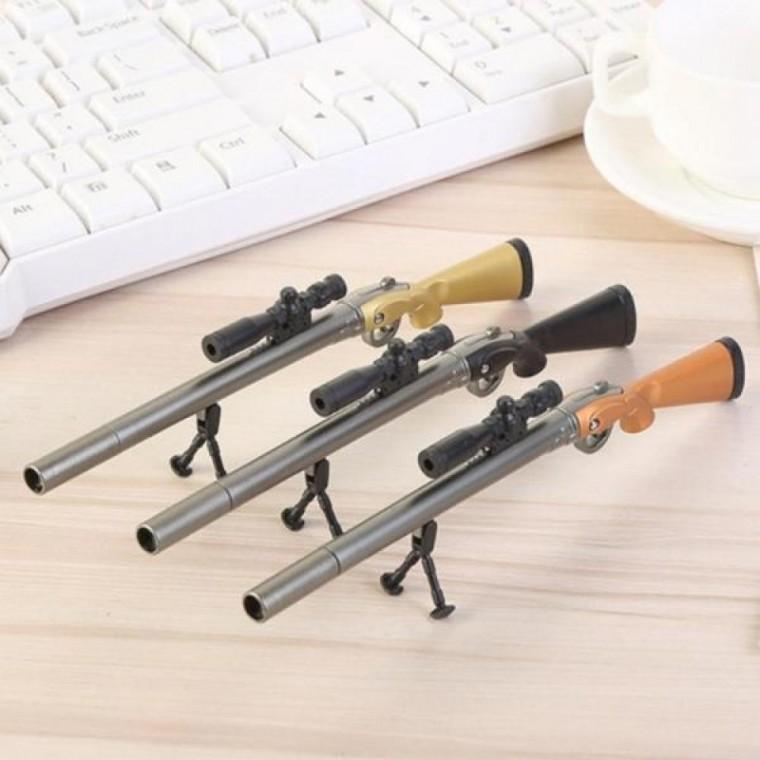 스나이퍼 저격총 밀리터리 게임 kar98k 총 모양 파란색 펜(랜덤발송)