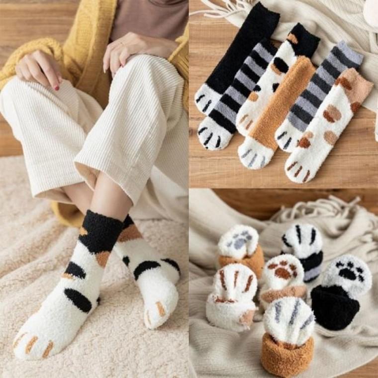 무압박 임산부 수족냉증 고양이 수면양말 산모 양말