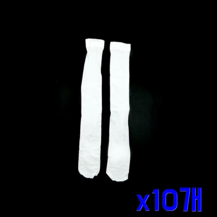 활동에 편한 중목 여자 스타킹 화이트 x10개 반스타킹