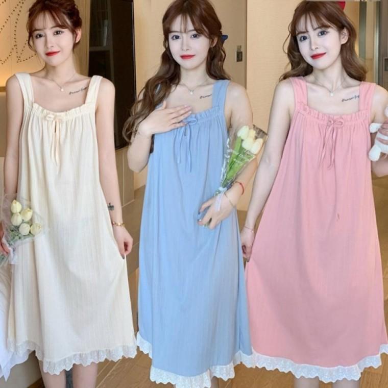 여자 여름 홈웨어 귀여운 디자인 시원한 나시 잠옷