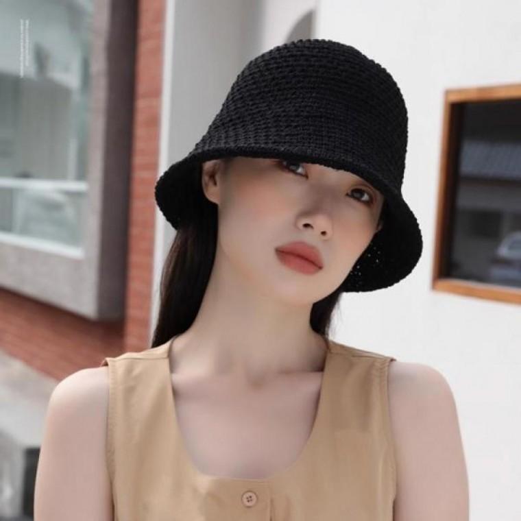 버킷햇 모자 여성 니트모자 여행 캠핑 봄 가을 패션