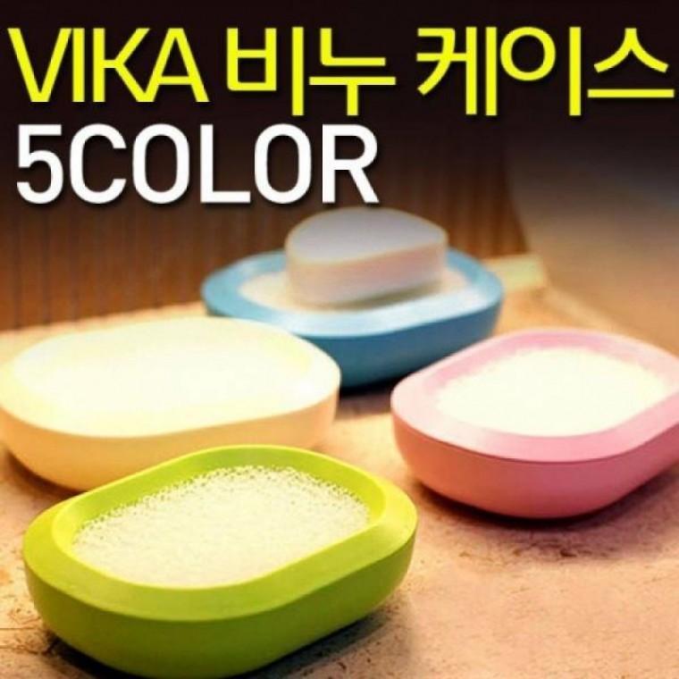 욕실용품 VIKA 비누 받침대 블루