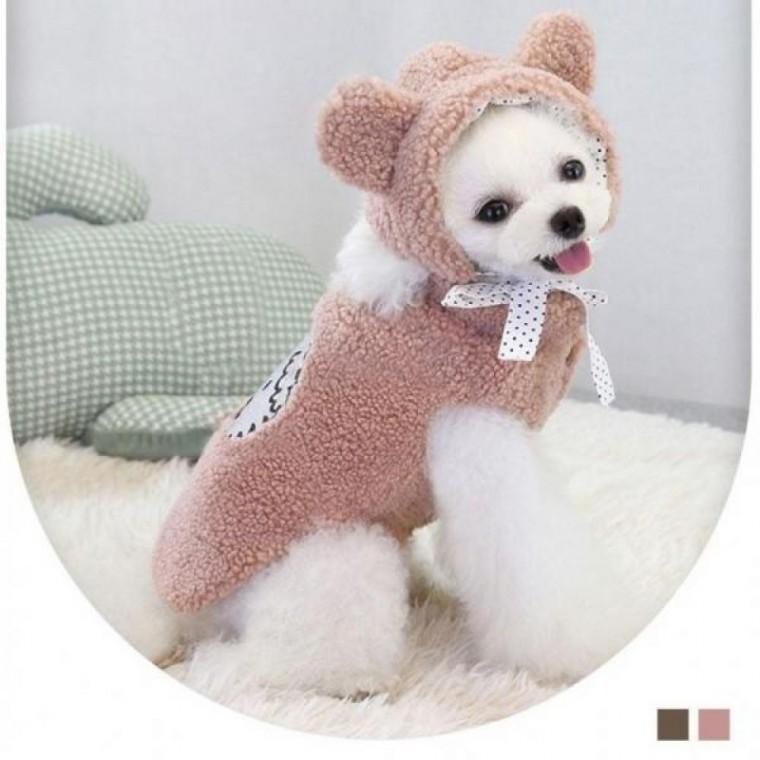 애완 용품 강아지 후드티 조끼 애견 의류 티셔츠 겨울옷 동물 귀어운 강아지옷 코트 패션