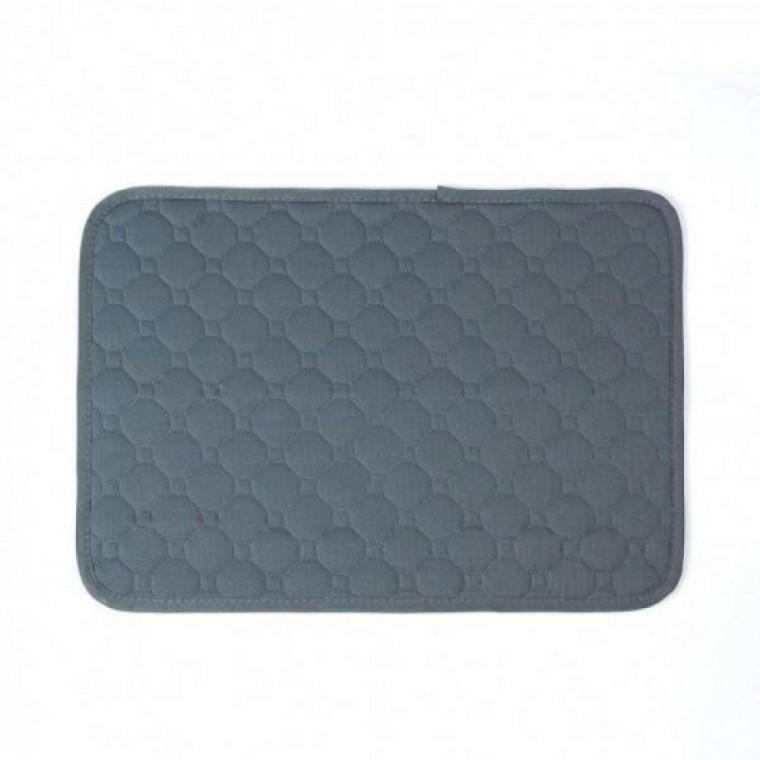 강아지 펫 빨아쓰는 재사용 배변 패드 그레이 50X 35cm 애견 반려 견배변 반영구
