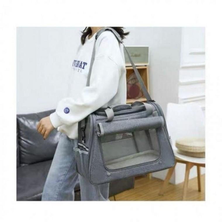 고양이 이동 케이지 통기성 외출 가방 산책 병원 강아지 동장 슬링백 애견 캐리어