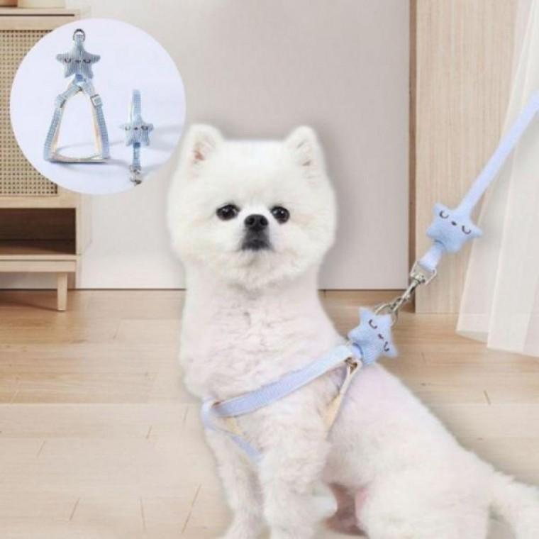 강아지 별리드줄 애견 산책줄 소형견 중형견 야외 목줄 자동 핸즈 프리 강아지줄