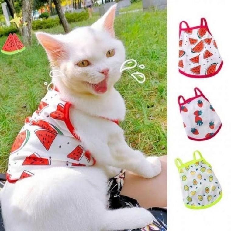 강아지 고양이 민소매 여름옷 나시 얇은옷 실내복 강아지옷 고양이옷 나사. 티셔츠 쿨나시