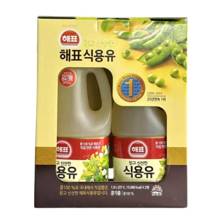 해표 콩기름 선물세트 1.9LX2개입 대용량 식용유세트