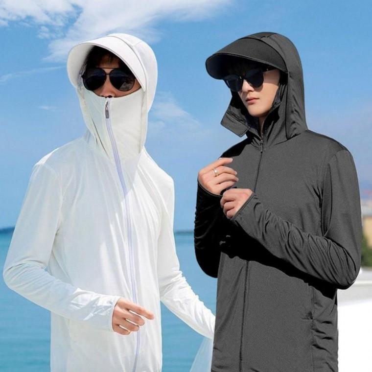 여름 남성 냉감 매쉬 쿨 시원한 아이스 빛 점퍼 차단 여름 남성