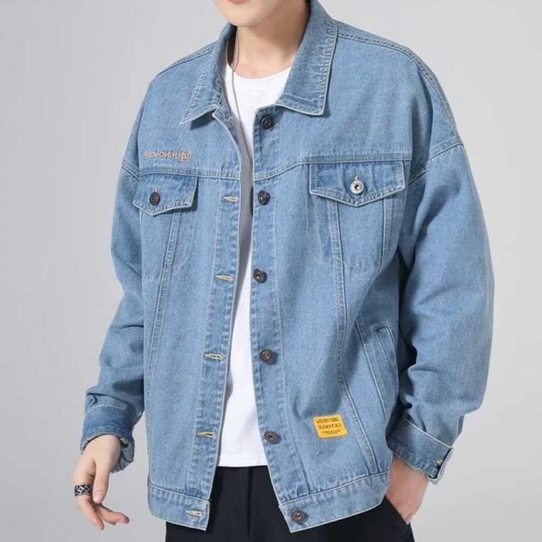자수패치 스트릿 루즈핏 남녀공용 청자켓 데님자켓 전술자켓 체크자켓