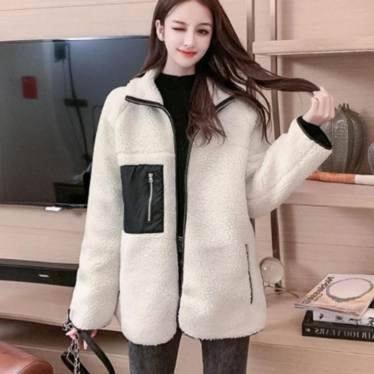 양털자켓 리버시블 플리스 뽀글이 후리스점퍼 양털점퍼 뽀글이 양면후리스