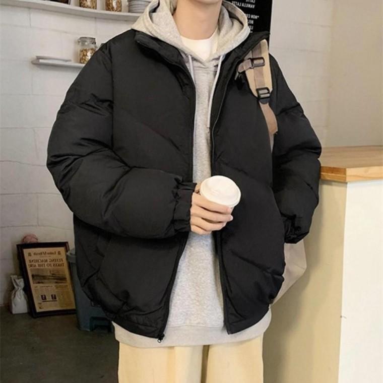 데일리 남성 사선 포인트 점퍼 패딩 코트 캐주얼 재킷 남성 바지 맨투맨