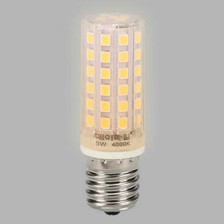 콘 램프 LED 5W 주백 E17